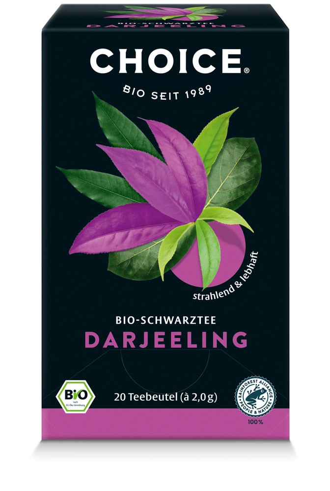 Oferte la Ceai negru bio Darjeeling, 20 pliculete a 2g / 40.0g Choice®