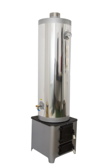 Oferte la Boiler pe lemne FM Group din inox cu focar cu usi din fonta 90 litri