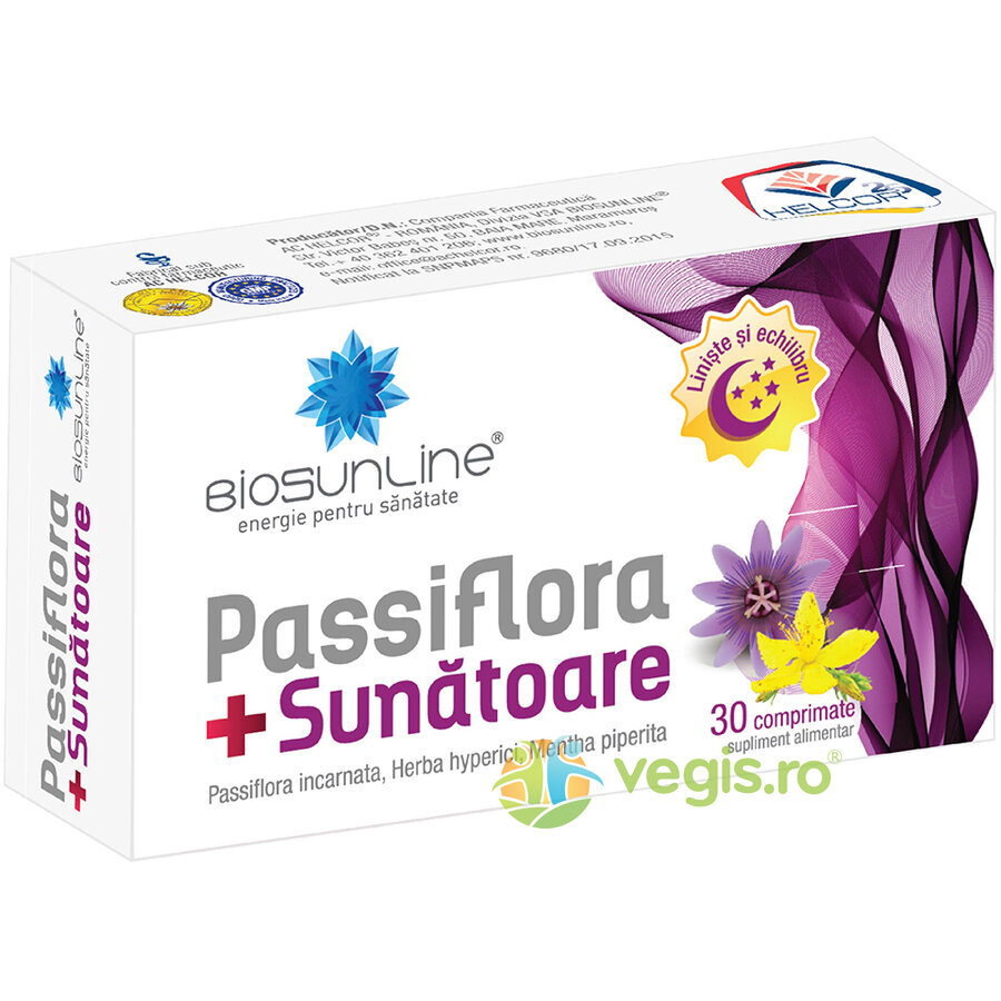 Oferte la Passiflora + Sunatoare 30cpr