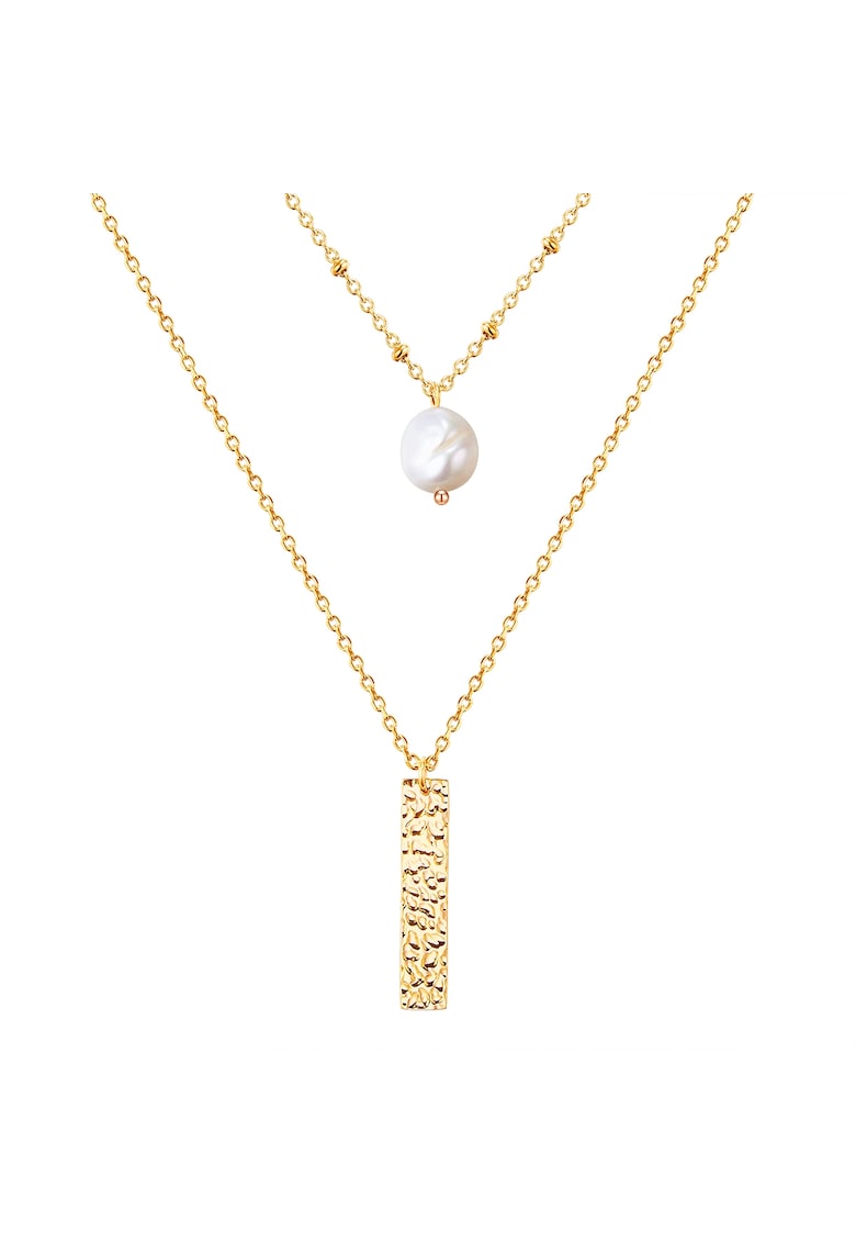 Oferte la Colier stratificat - placat cu aur de 14K - Auriu