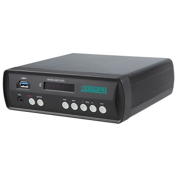 Oferte la Amplificator cu Mixer MINI60 Stereo 2x30W Cu Bluetooth /USB/ SD Clasa D Intrare MIC/AUX Carcasa Aluminiu