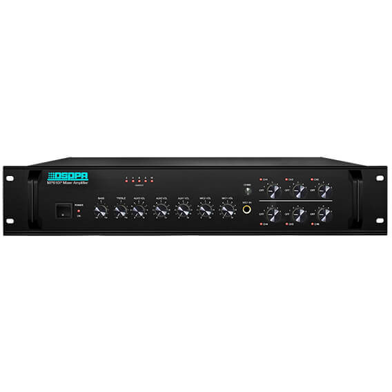 Oferte la Amplificator cu Mixer MP1010P 350W 6 Zone 2Mic si 3AUX Phantom Power 100V