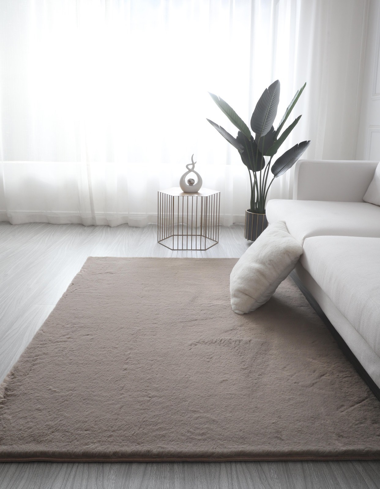 Covor blanita ecologica bej antiderapant SL080