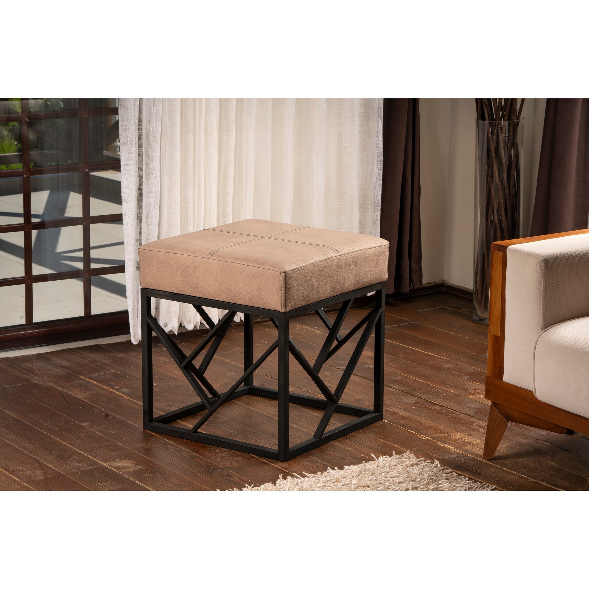 Oferte la Taburet Koza - Beige 46 X 44 X 46
