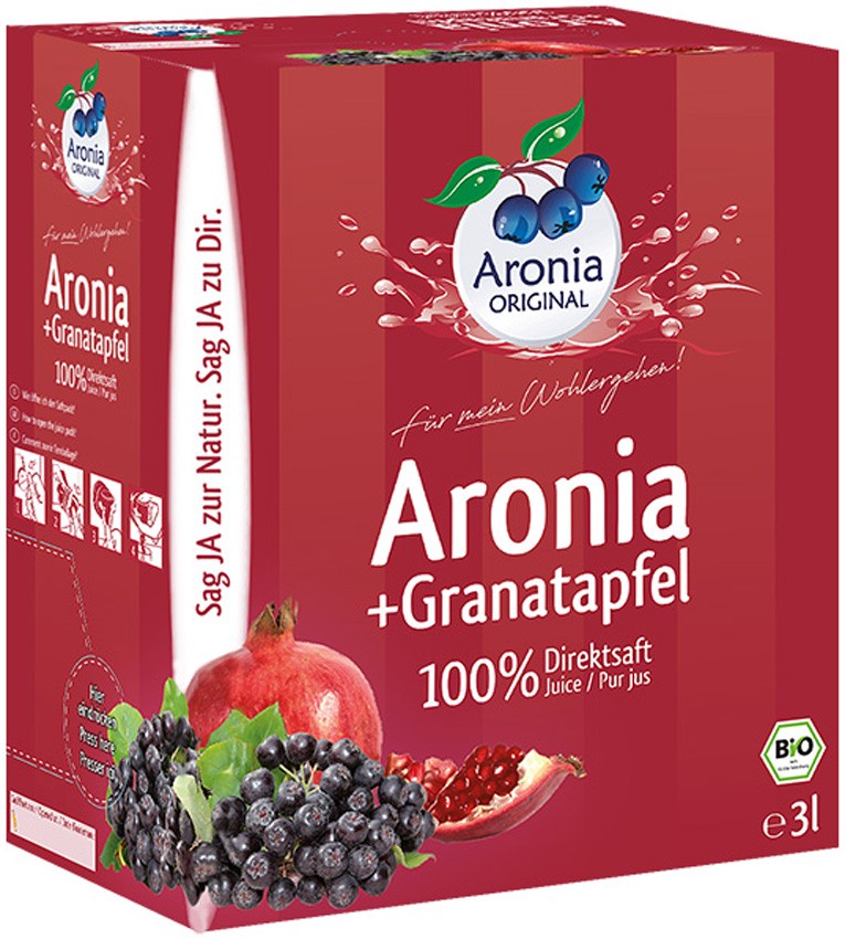 Oferte la Suc bio pur de aronia cu rodie, 3l Aronia Original