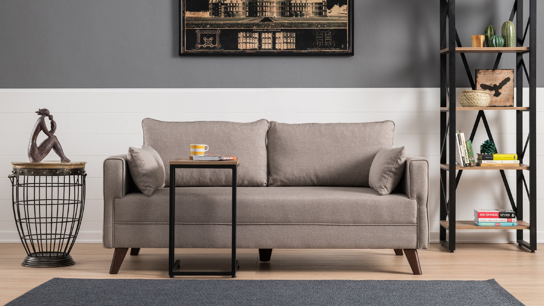 Oferte la Canapea 2 Locuri Bella Sofa For 2 Pr - Cream 177 X 85 X 81