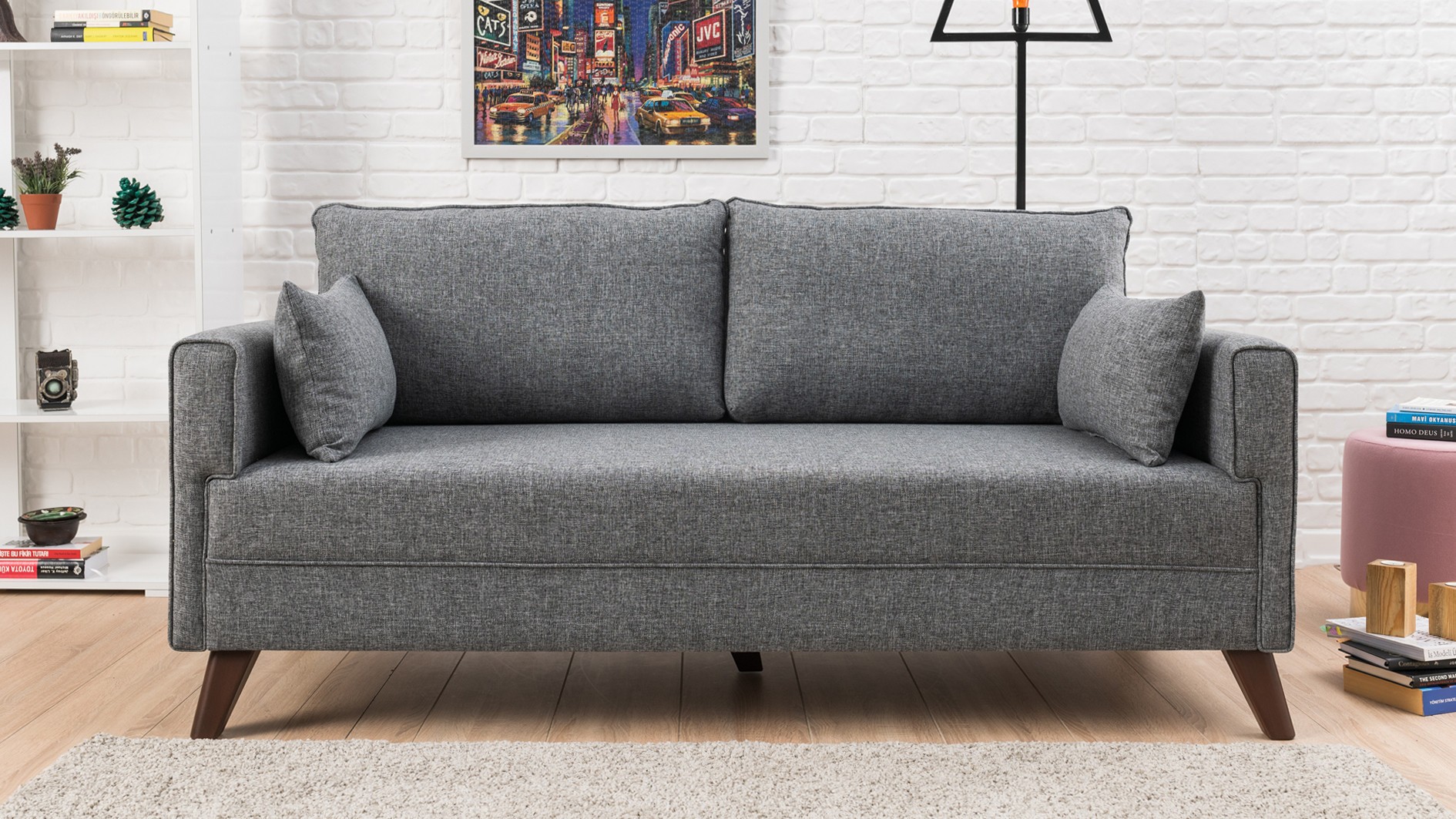 Oferte la Canapea cu 2 Locuri Bella Sofa For 2 Pr - Grey 177 X 85 X 81