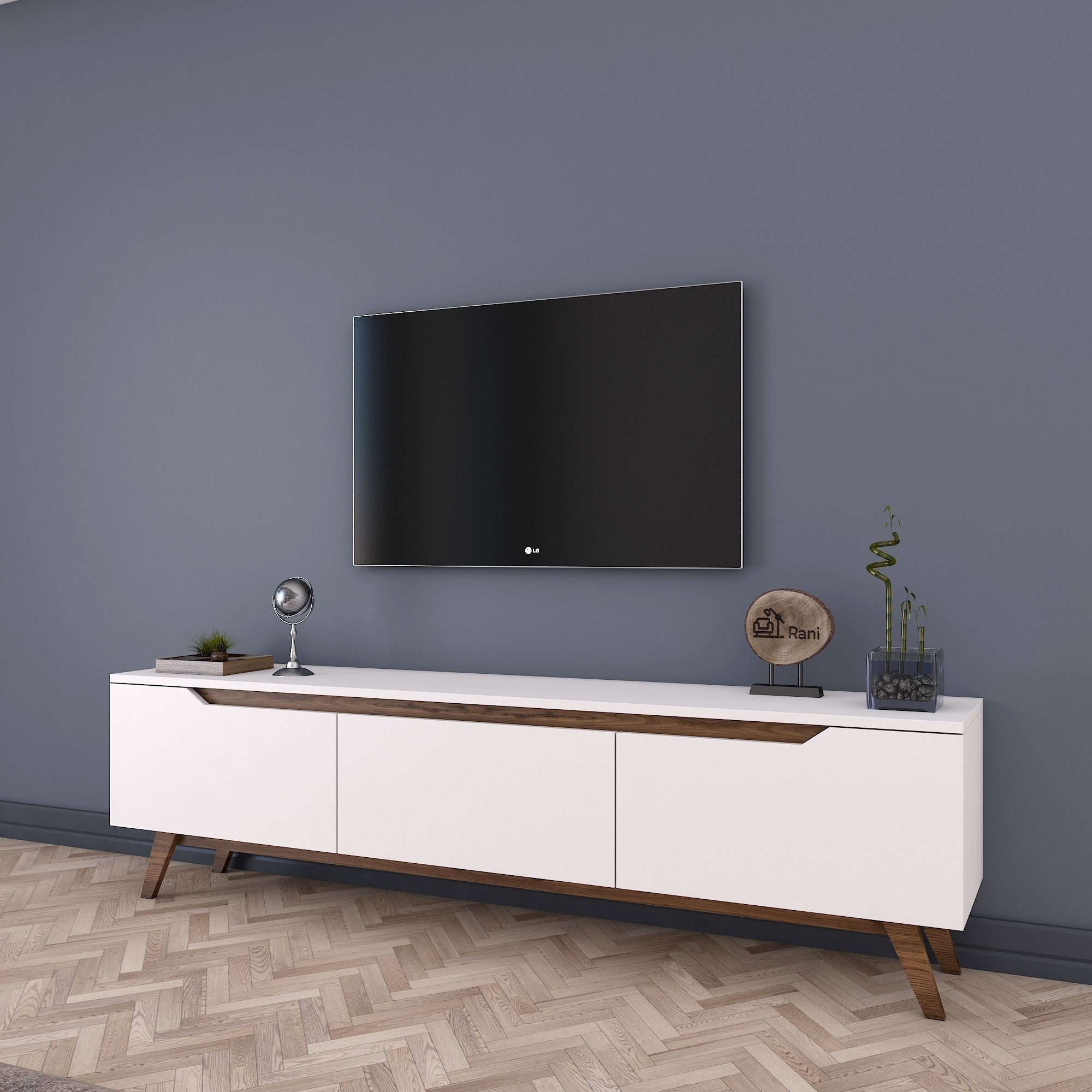 Oferte la Comoda TV White D1 - 794 Dimensiuni 180 X 48.6 X 35