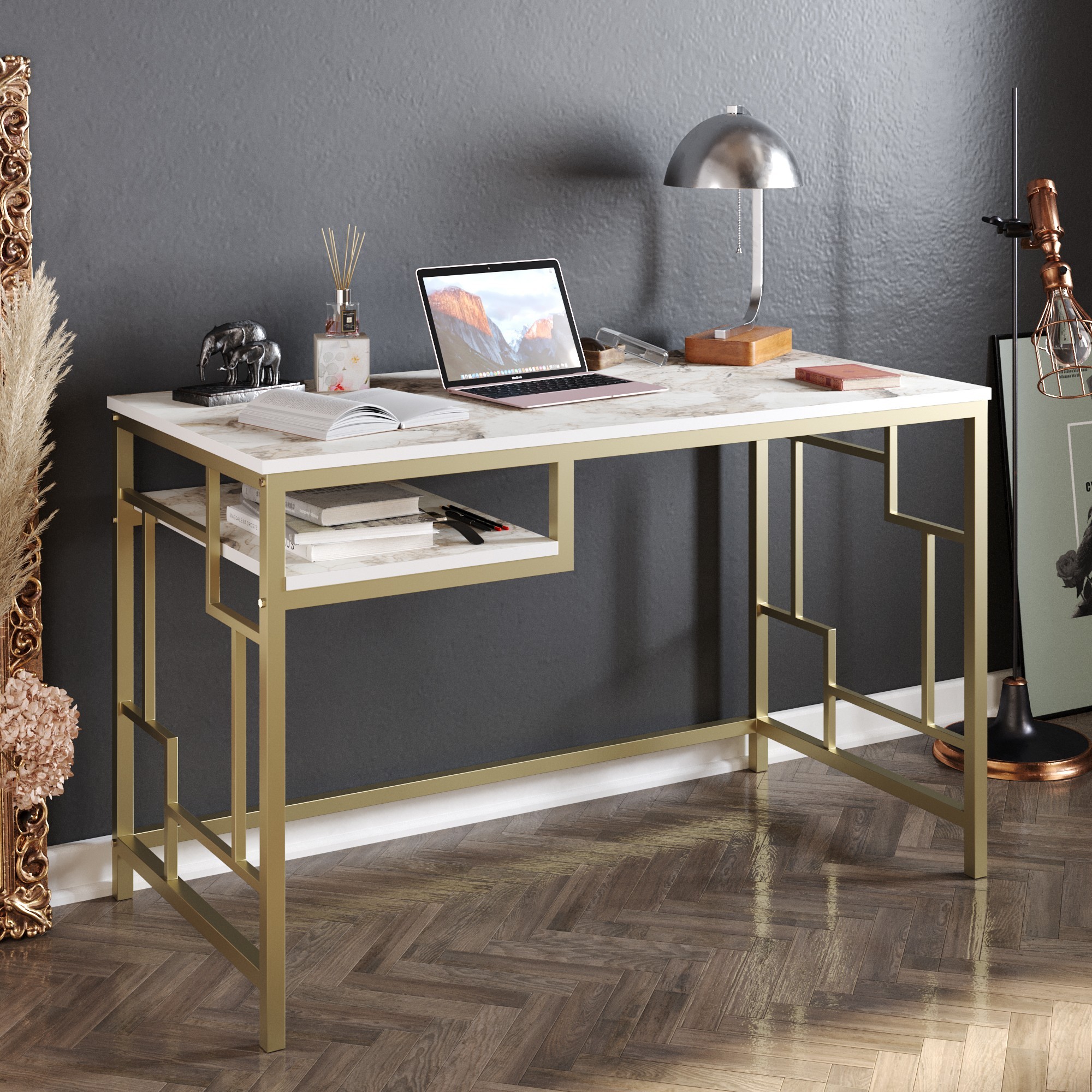 Birou Modern 120 X 75 X 60 Victory - Gold