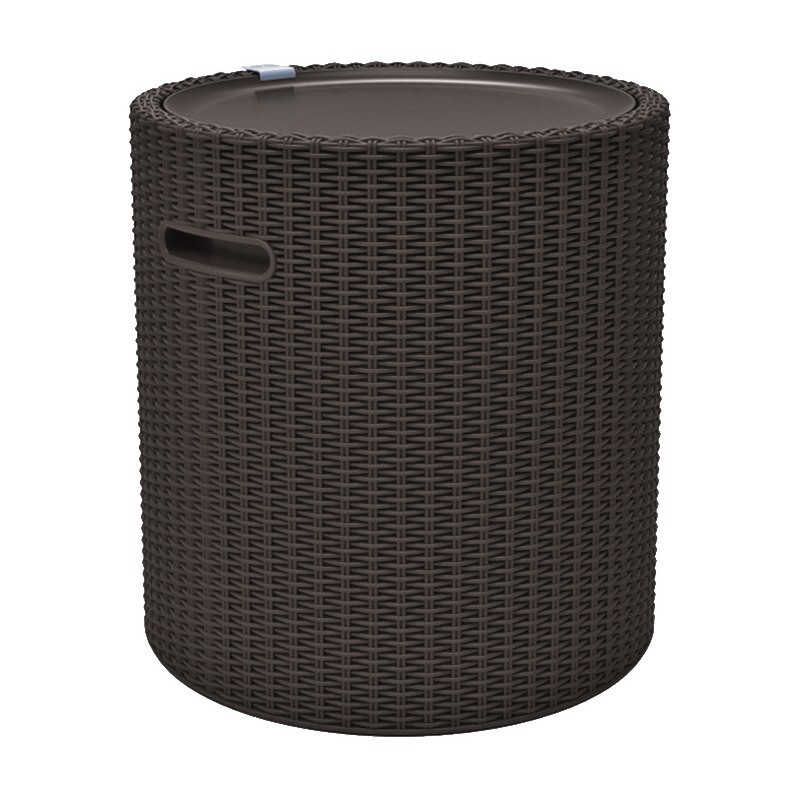 Oferte la Cutie depozitare, tip scaun, rotunda, maro