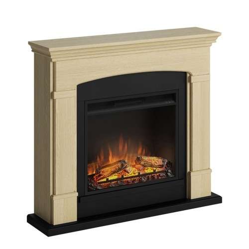 Oferte la SEMINEU HELMI NATURAL OAK CU FOCAR ELECTRIC POWERFLAME 23 INCH