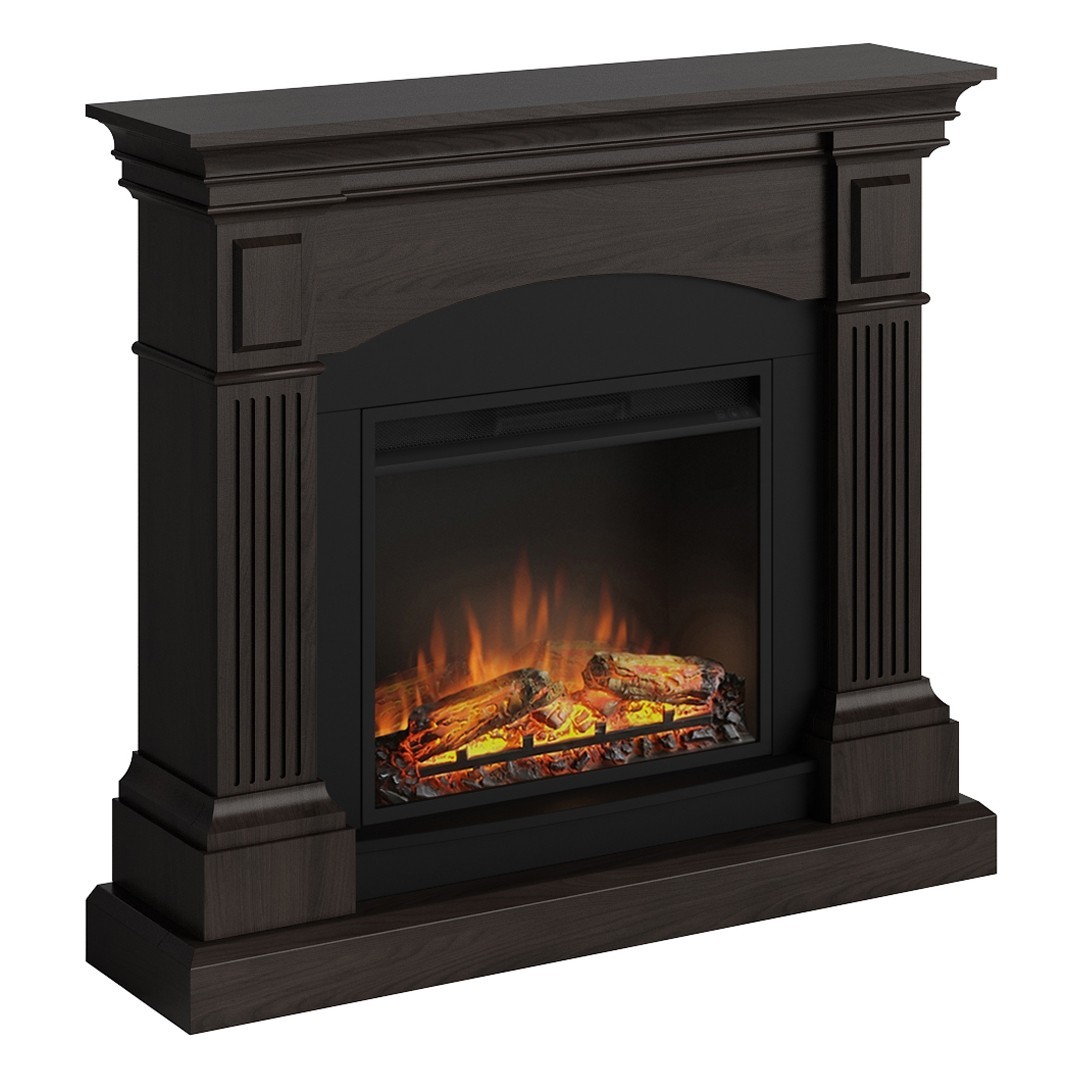 SEMINEU MAGNA ESPRESSO WENGE CU FOCAR ELECTRIC POWERFLAME 23 INCH