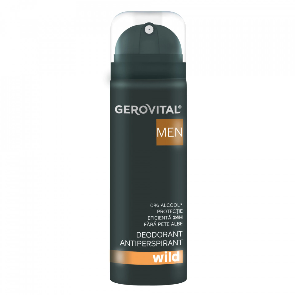 Oferte la Deodorant antiperspirant Wild Gerovital Men (Concentratie: Deo Spray, Gramaj: 150 ml)