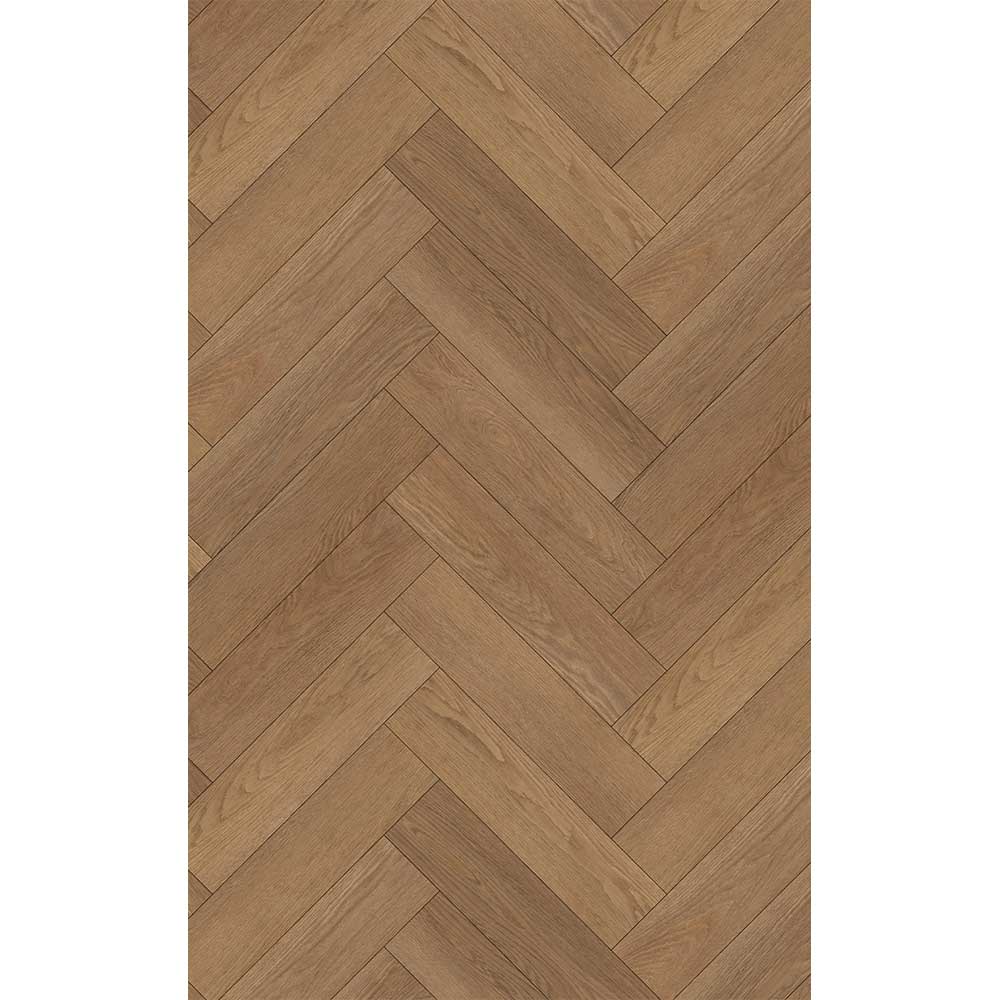 Pardoseala SPC 4+1 mm, herringbone, Valley Oak 206, nuanta medie, decor lemn, clasa de trafic 32, click sistem, folie izolatoare atasata, 750 x 150 mm