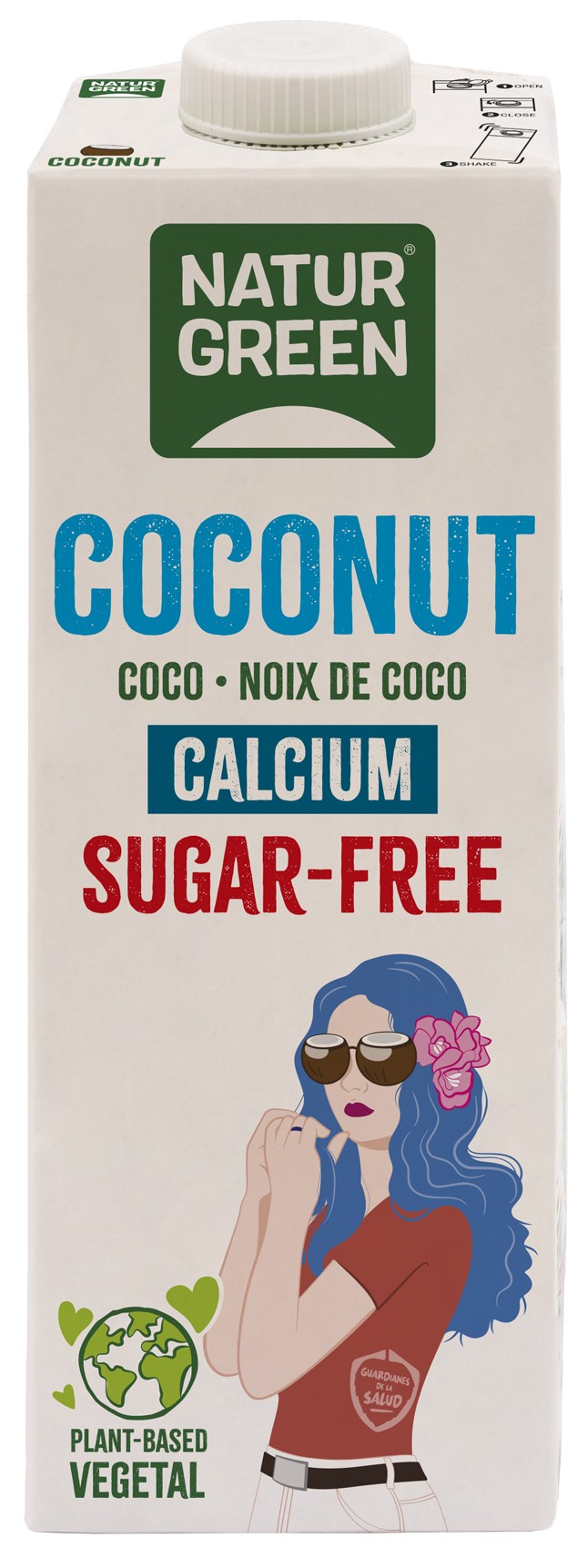 Oferte la Bautura vegetala de cocos cu calciu, fara zahar, 1000ml Natur Green