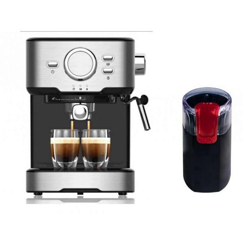 Oferte la Pachet Espressor Cappucino Duette 850W 1,5L 15Bari + Rasnita Cafea Cg9101b18