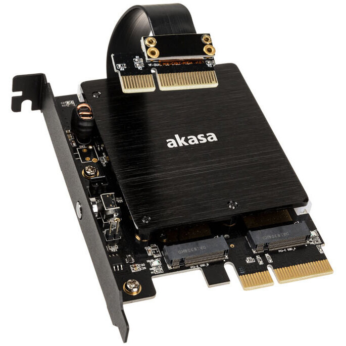 Oferte la Adaptor Dual M.2 PCI-E RGB LED