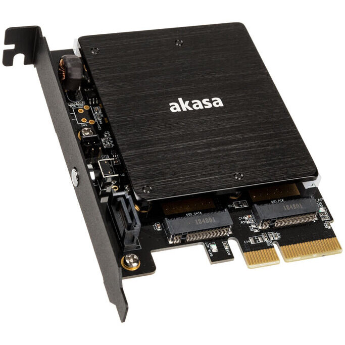 Oferte la Adaptor M.2 PCI-E SATA RGB LED