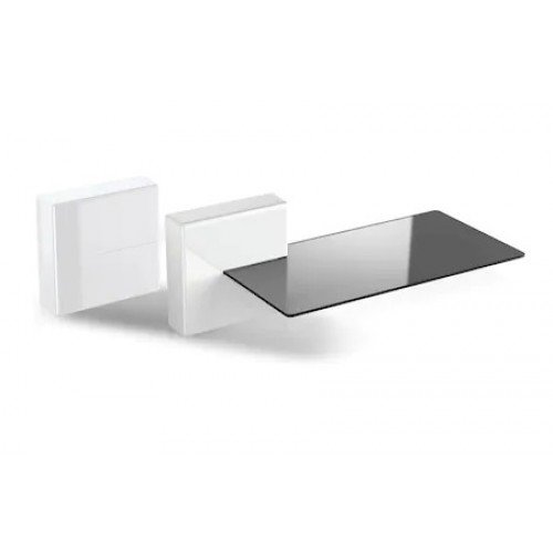 Oferte la Suport De Perete Audio-Video Ghost Cube Shelf Acoperire Cabluri Cu Rafturi Alb