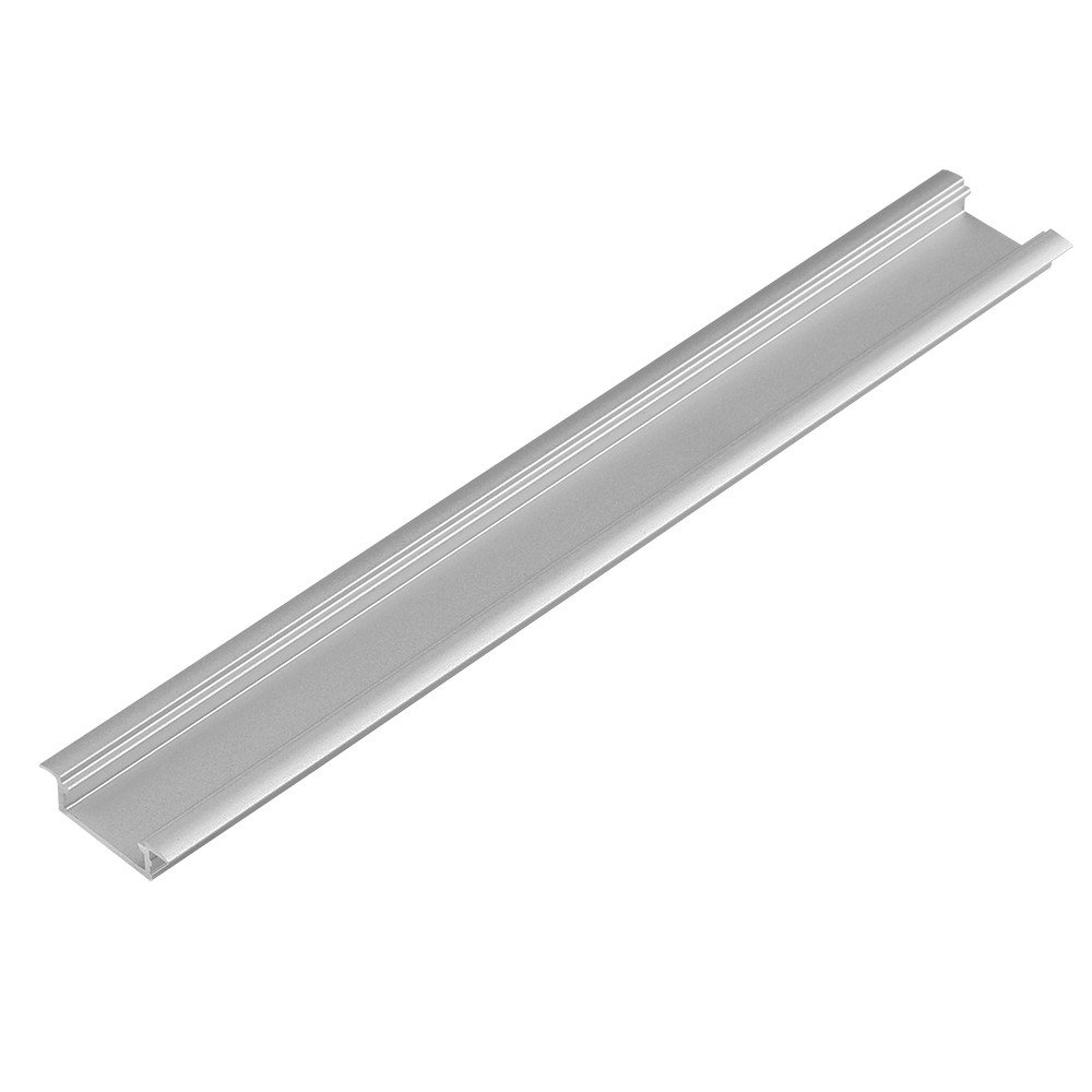 Profil aluminiu LL-03, pentru benzi LED, ingropat, aluminiu natural, 3 m