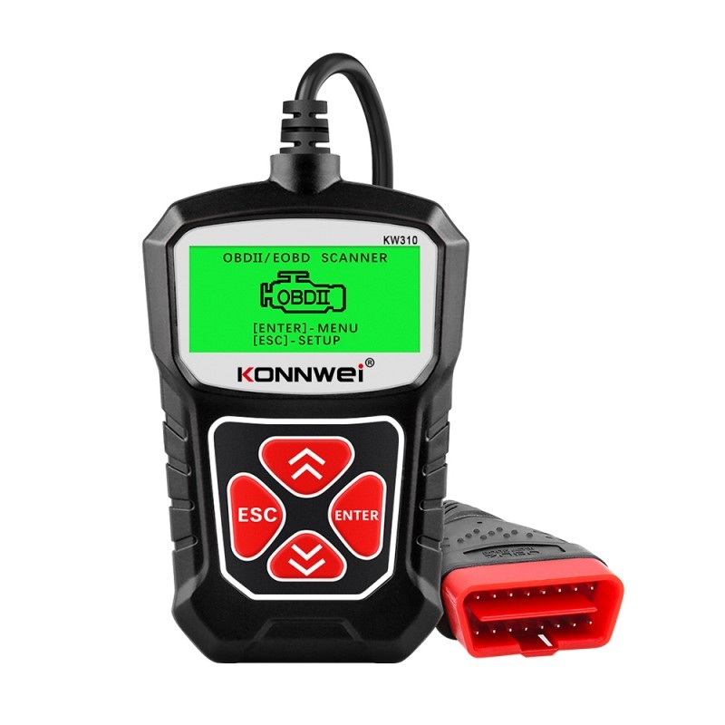 Oferte la Diagnoza OBD2 KONNWEI KW310, Black, Afisare Erori + Descriere, Resetari, Live Data, ELM 327 OBDII