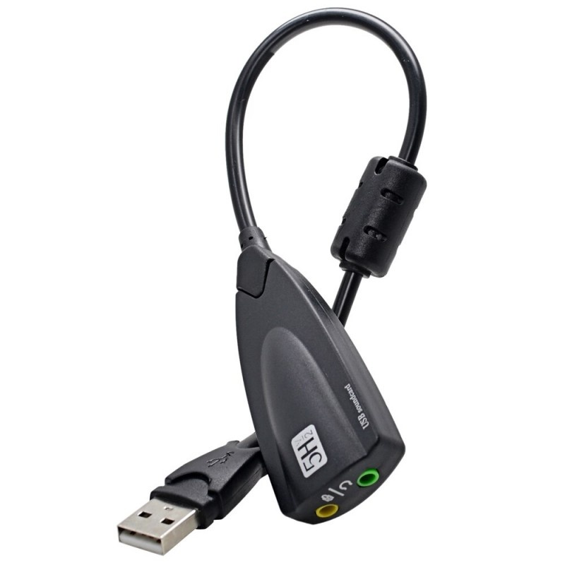 Oferte la Adaptor Audio Techstar® 5HV2, USB 2.0, 2 x Jack Audio 3.5mm, Microfon, LineOut, Virtual Surround