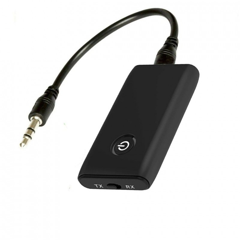 Receptor Transmitator Bluetooth Techstar® J40, Bluetooth 5.0, Microfon Incorporat, CVC, AUX, Acumulator Incorporat, MicroUSB