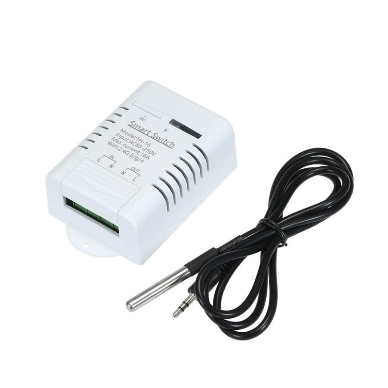 Oferte la Comutator inteligent WiFi Techstar®, 16A, Smart Home, Compatibil cu iOS si Android, Smart Life si control vocal prin Alexa si Google Home, Alb