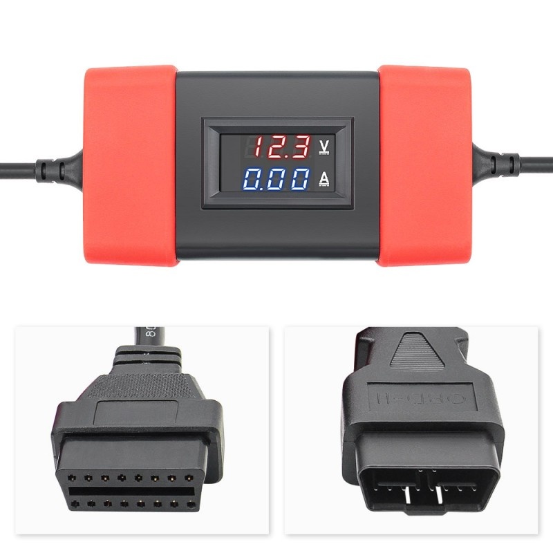 Oferte la Cablu adaptor diesel pentru camion 24V la 12V Techstar®, 5W, 24V, convertizor, Suporta transmisia de date prin protocol Easydiag 2.0/3.0/GOLO si pentru scanerul Thinkdiag OBD2, Negru/Rosu