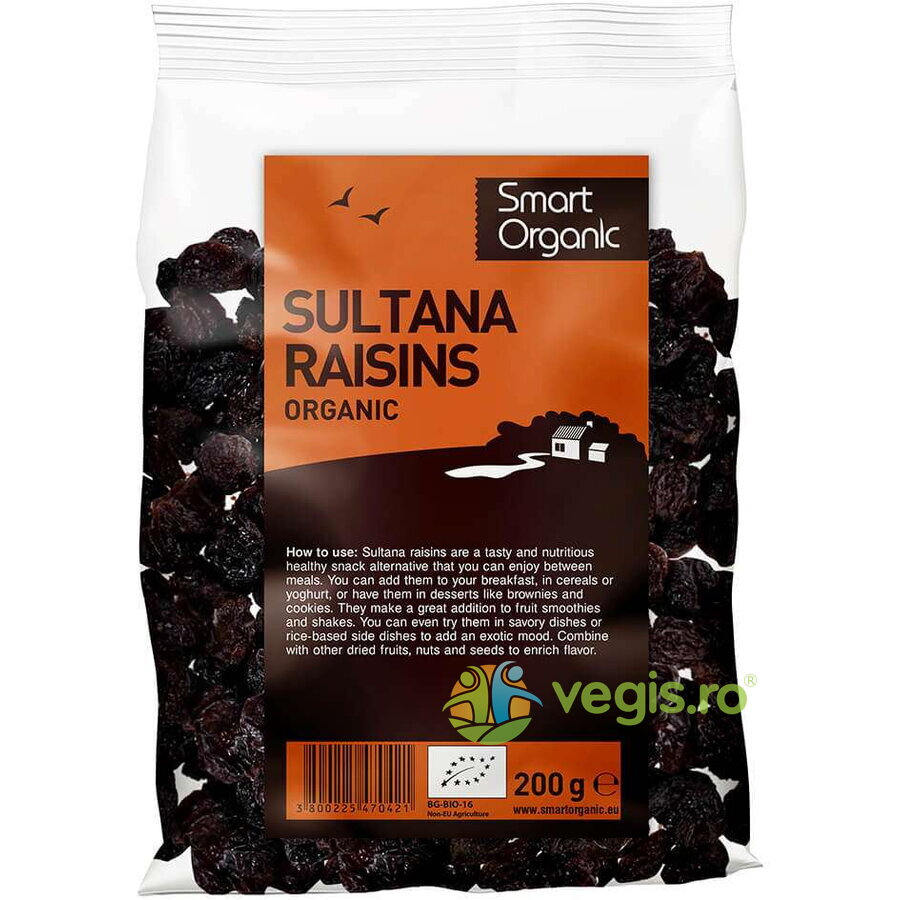 Oferte la Stafide Sultana Ecologice/Bio 200g