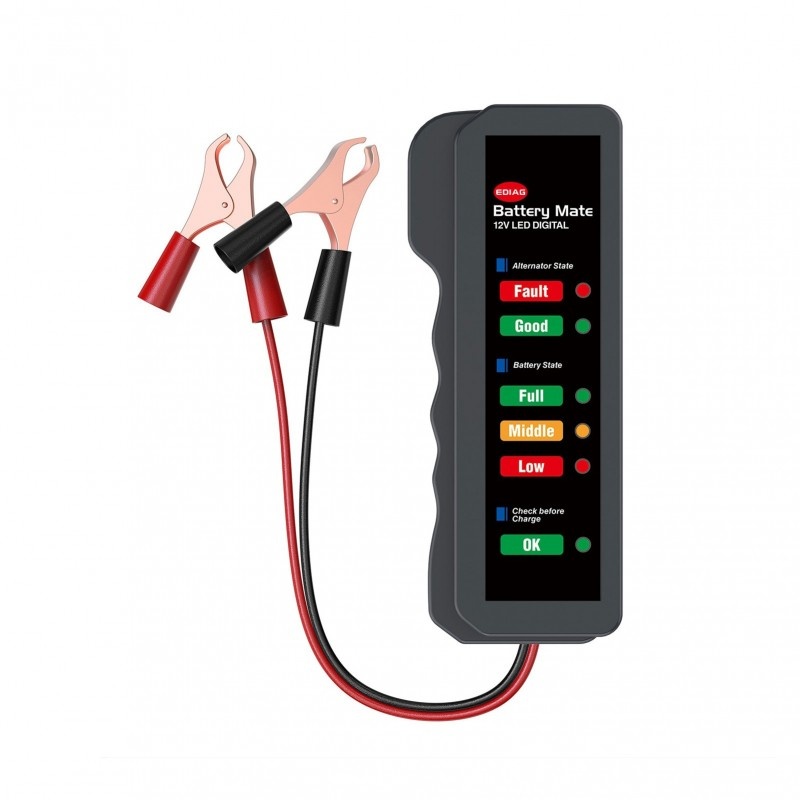 Oferte la Tester Baterie si Alternator Auto Techstar® , Conectare direct la baterie, 12V, Usor de utilizat