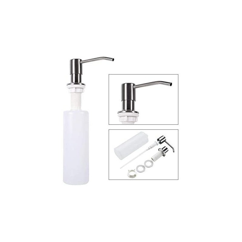 Oferte la Dozator Incorporabil Inox, Pentru Chiuveta, Sapun, Detergent, 300ml