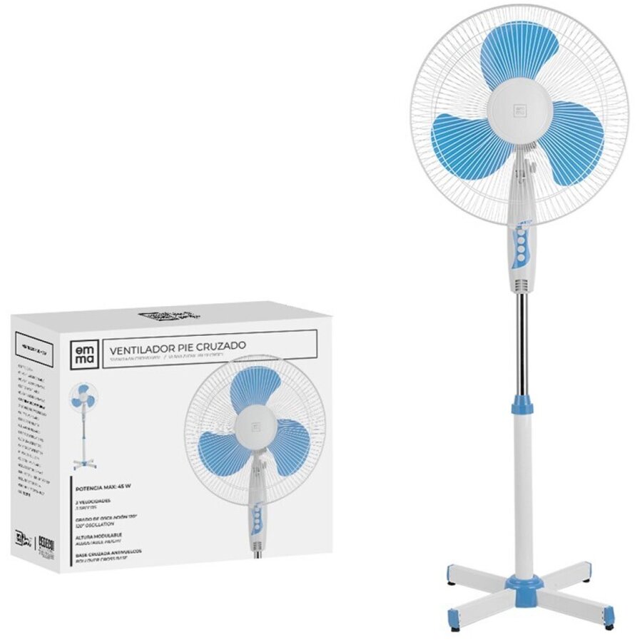 Oferte la Ventilator de camera Putere 45W Diametru 40cm Albastru