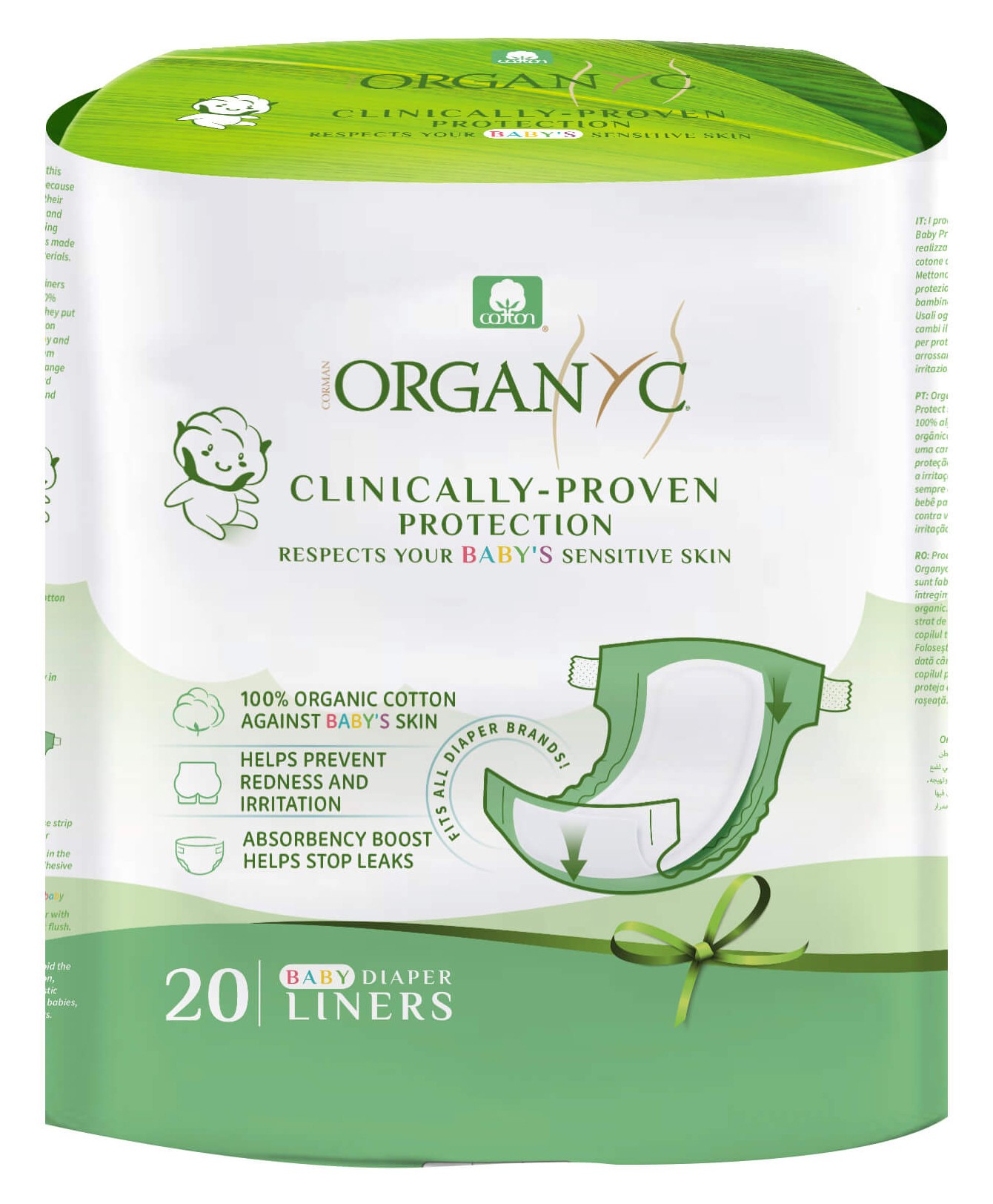 Oferte la Absorbante organic din bumbac pentru scutece, 20 buc. Organyc