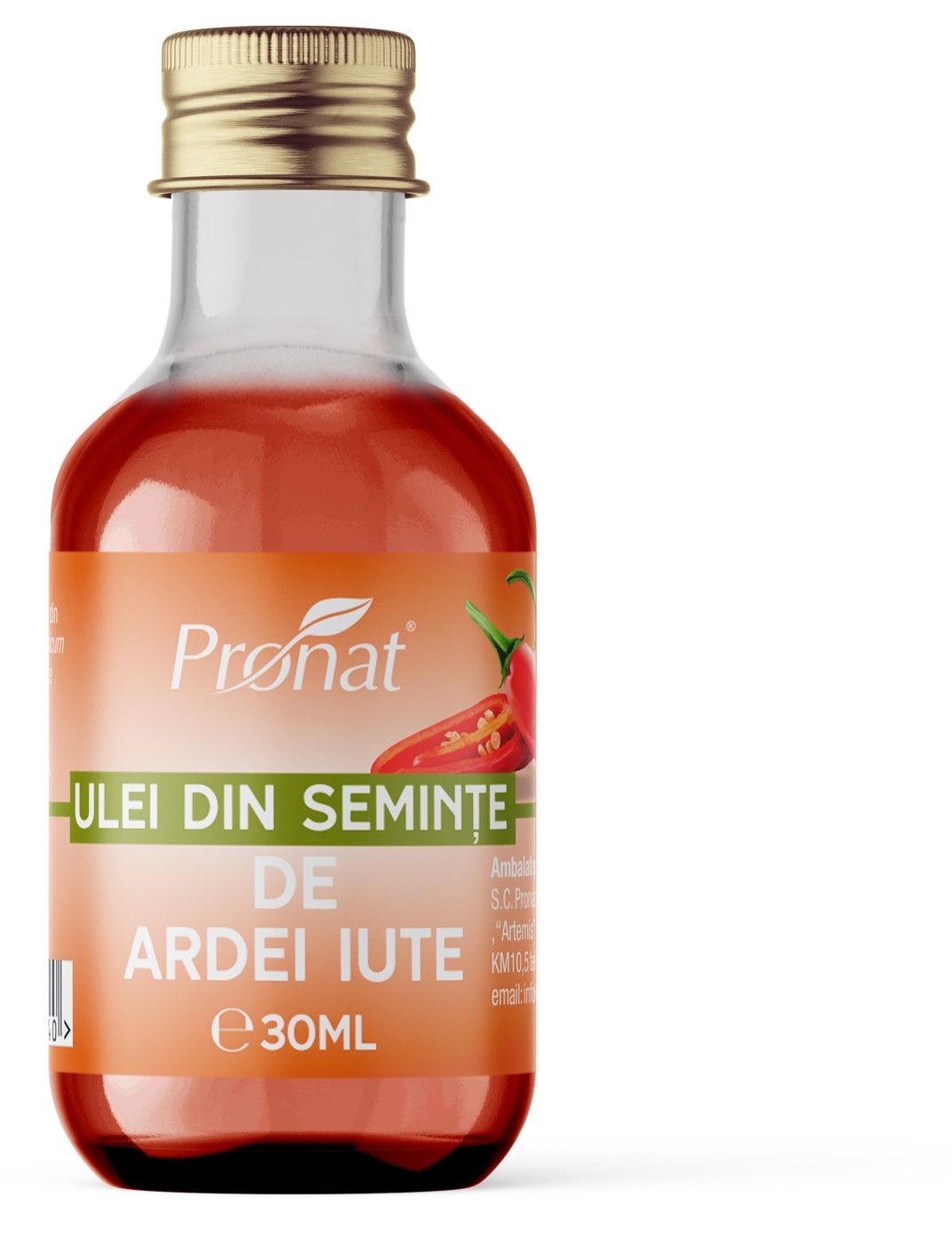 Oferte la Ulei din seminte de ardei iute, 30ml Pronat