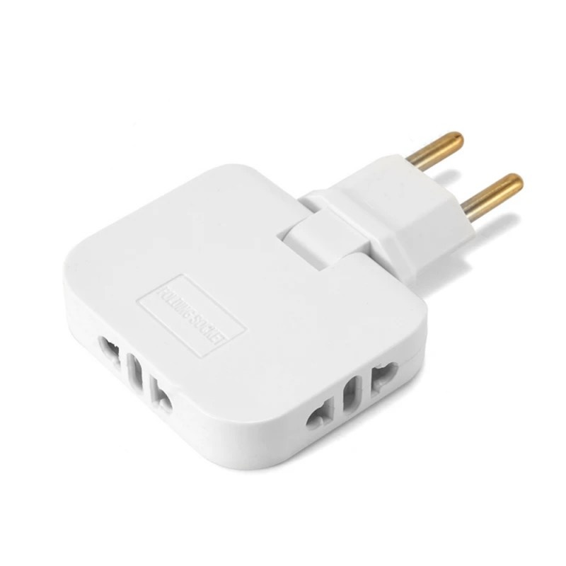 Oferte la Adaptor Triplu Stecher pentru Priza Techstar® TS-A3 cu Rotire 180°, 250V, 10A, Compatibil EU/US, Alb