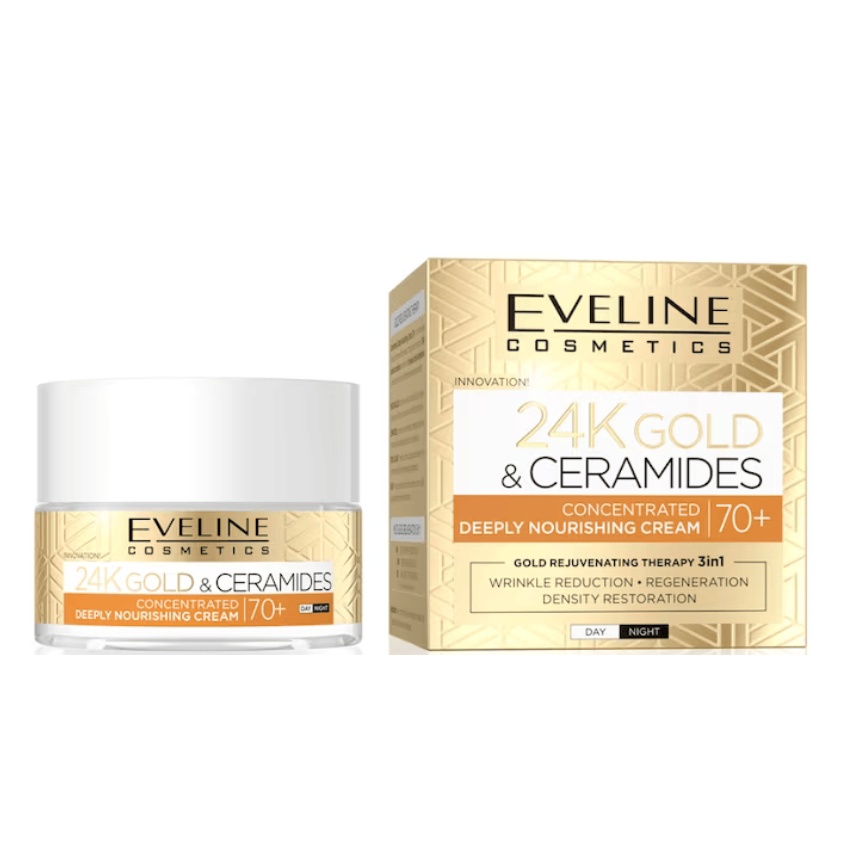 Oferte la Crema de fata concentrata Eveline Cosmetics 24K Gold&Ceramides 70+