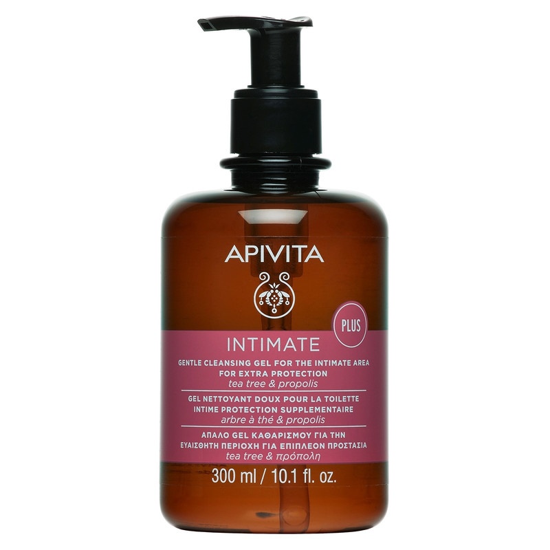 Oferte la Gel igiena intima extra protectie Apivita Intimate Plus Cleansing, 300 ml