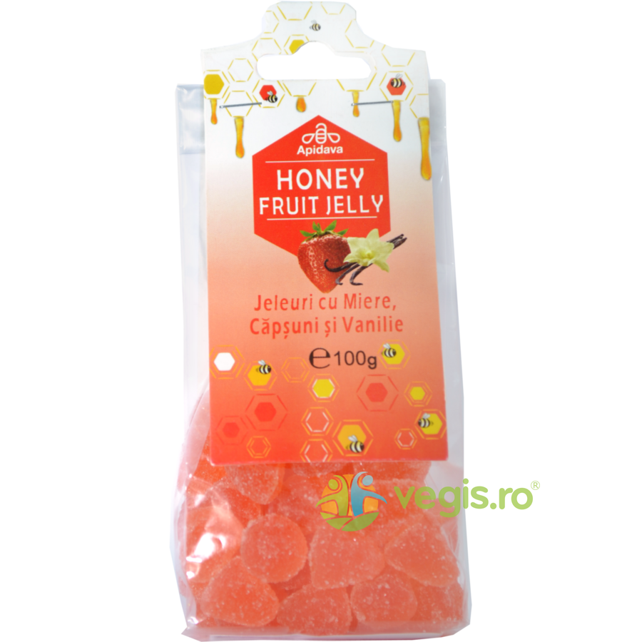 Oferte la Jeleuri cu Miere, Capsuni si Vanilie 100g