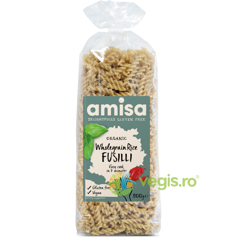 Oferte la Fusilli din Orez Integral fara Gluten Ecologici/Bio 500g