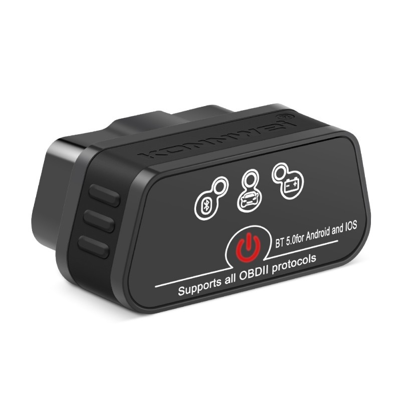 Oferte la Diagnoza auto OBD2 KONNWEI KW901, Bluetooth 5.0, Buton ON-OFF, compatibil Android iOS, ELM 327 OBDII, Negru