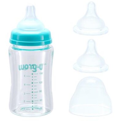 Oferte la Biberon de Sticla 180ML + 2 Tetine Extra