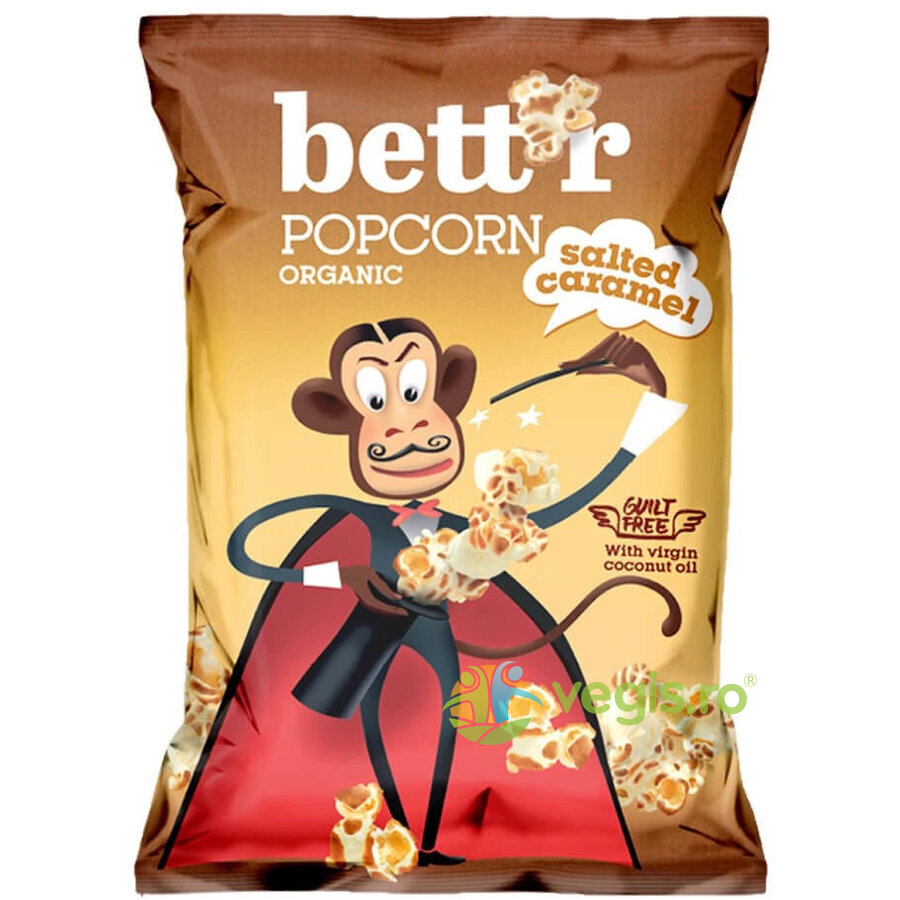 Oferte la Popcorn cu Aroma de Caramel Sarat fara Gluten Ecologic/Bio 60g
