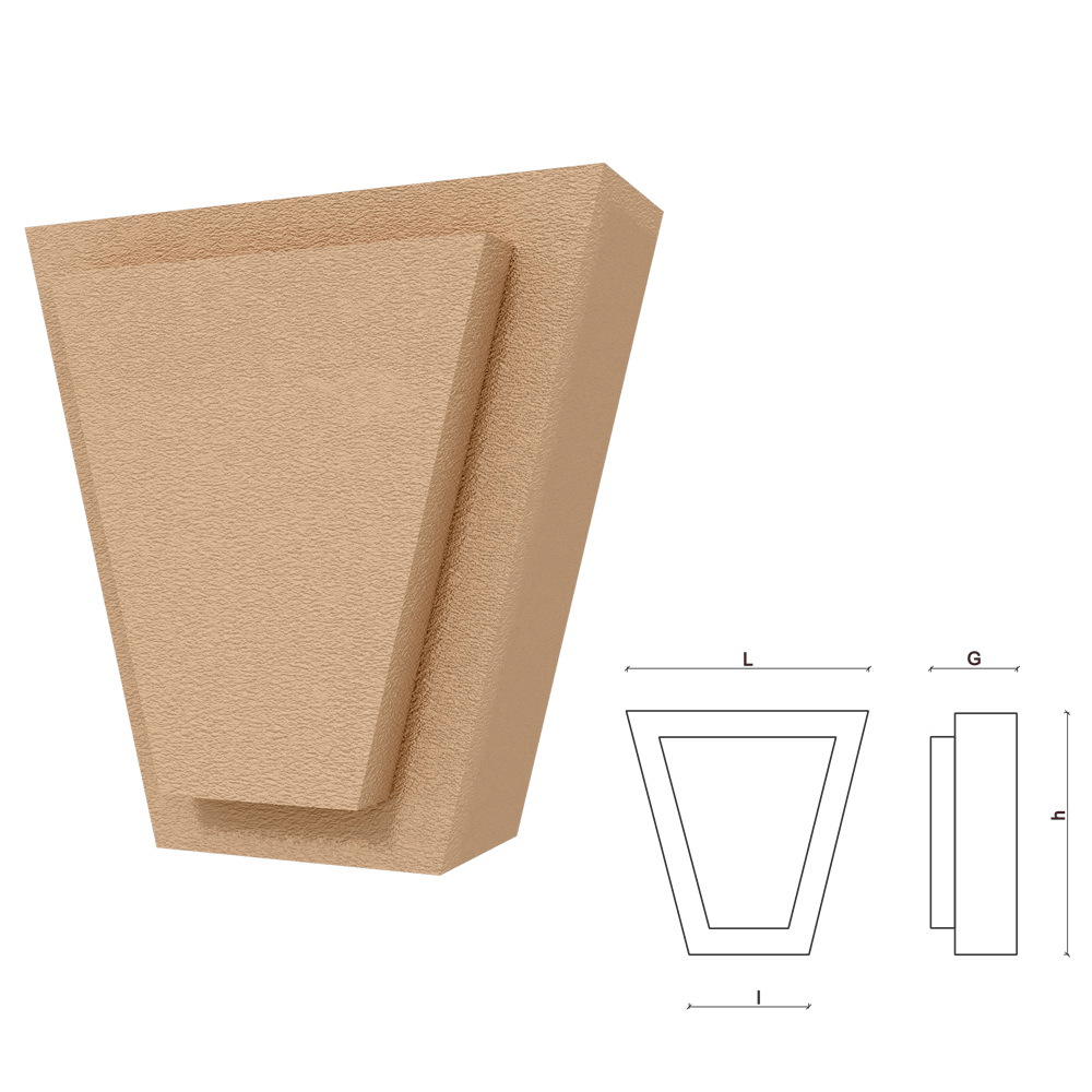 Oferte la Chei de bolta FPCB03, polistiren EPS + rasina, design asimetric, crem, 200 x 170 x 100 mm