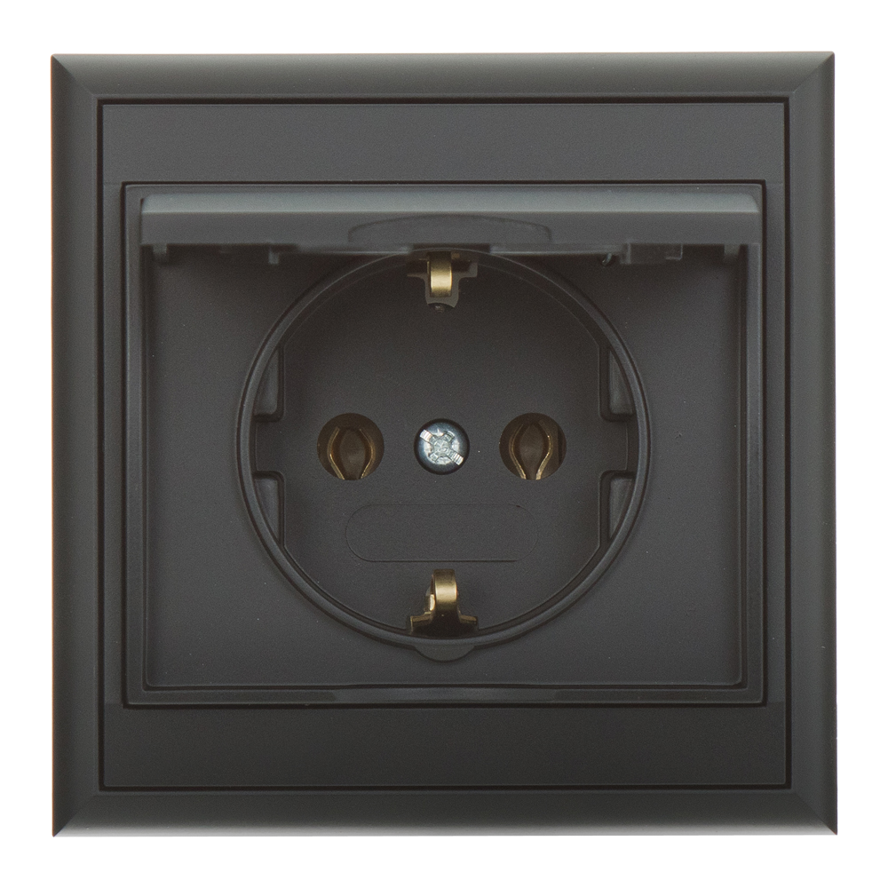 Oferte la Priza simpla ingropata cu capac Abex Schuko 2P+T, 4000 W, 16 A, IP 44, negru