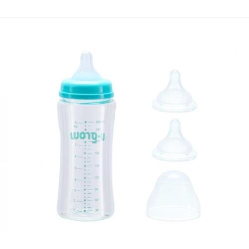 Oferte la Biberon de Sticla 260ML +2 Tetine Extra