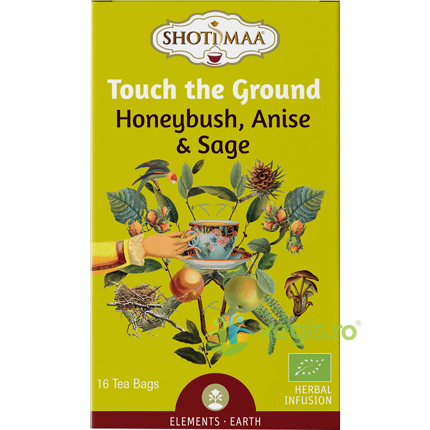 Oferte la Ceai cu Honeybush, Anason si Salvie Touch de Ground Elements Ecologic/Bio 16dz