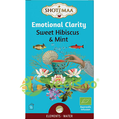 Oferte la Ceai cu Hibiscus si Menta Emotional Clarity Elements Ecologic/Bio 16dz