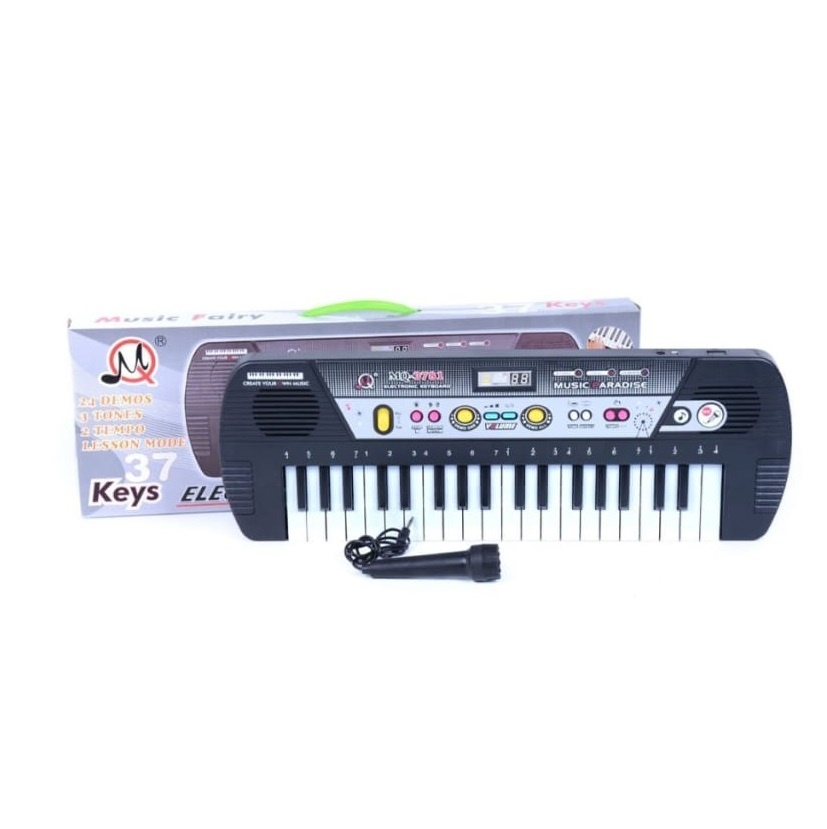 Orga Electronica cu Microfon , Echipata cu 37 clape, accesorizata cu ritmuri si melodii diferite (TIP PRODUS: Jucarii)