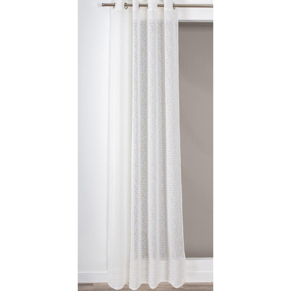 Oferte la Perdea Riane 021, poliester, ivoire, model cu dungi, 140 x 240 cm